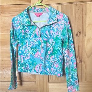 Lilly Pulitzer Pink and Blue Patterned Top
